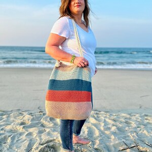 Crochet Beach Bag - Seaside Beach Tote | Crochet Pattern PDF Digital ...