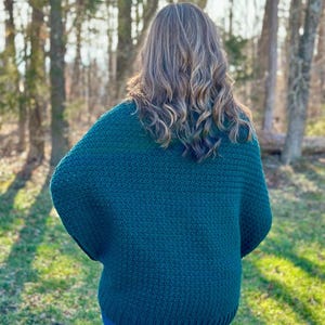 beginner friendly oversized cocoon cardigan crochet pattern