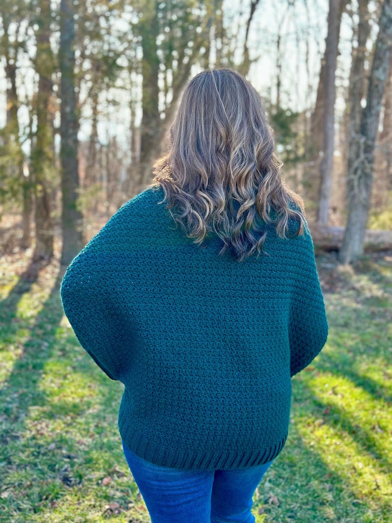 beginner friendly oversized cocoon cardigan crochet pattern