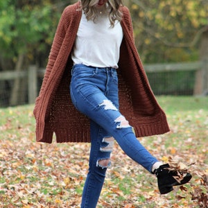 Harvest Cardigan / Crochet Pattern sizes XS-5X / PDF Digital Download / Beginner crochet cardigan, relaxed easy fit cardigan, fall cardigan image 9