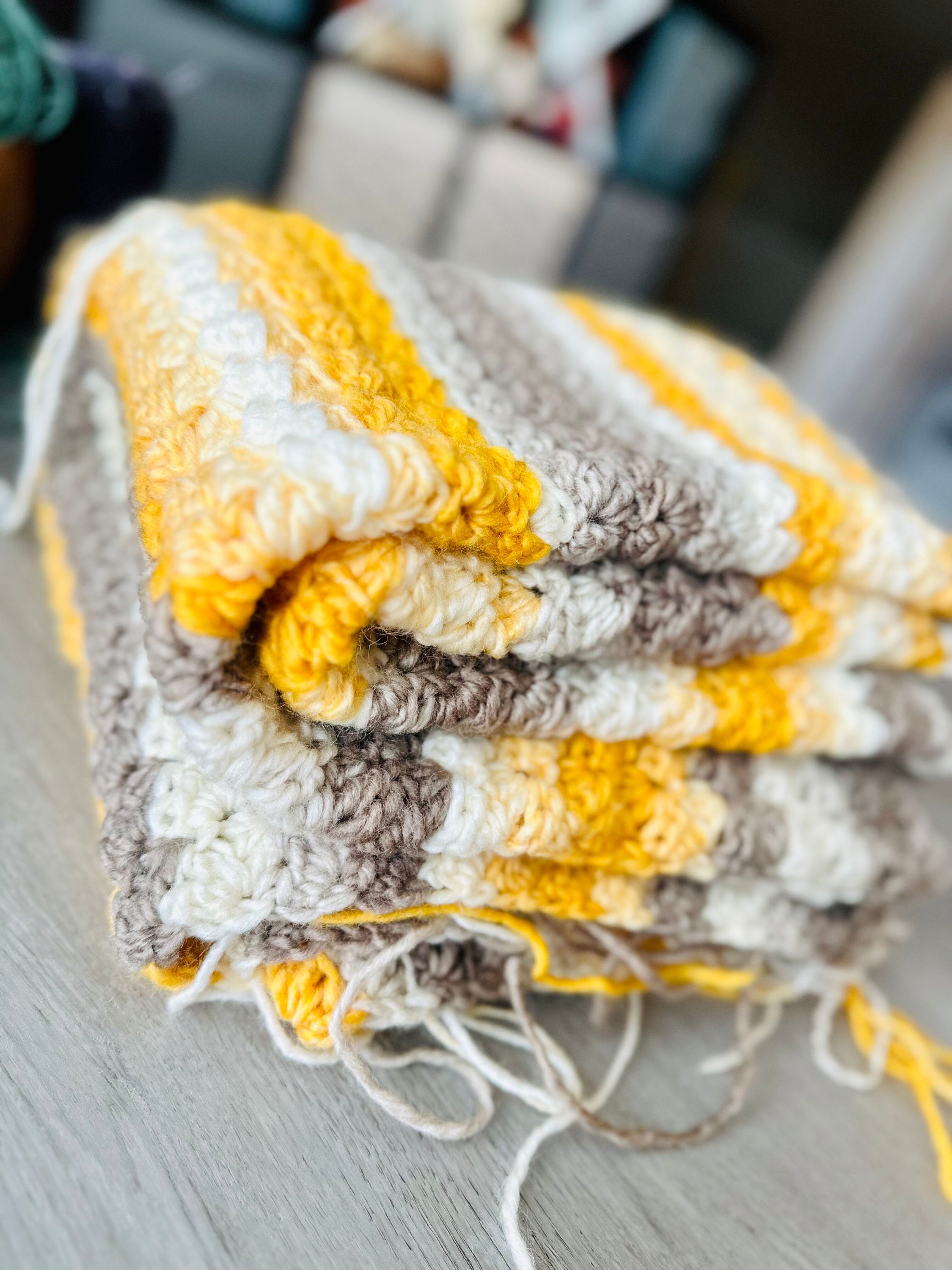 Hopeful Throw Bulky Crochet Throw Pattern PDF Digital Download Beginner