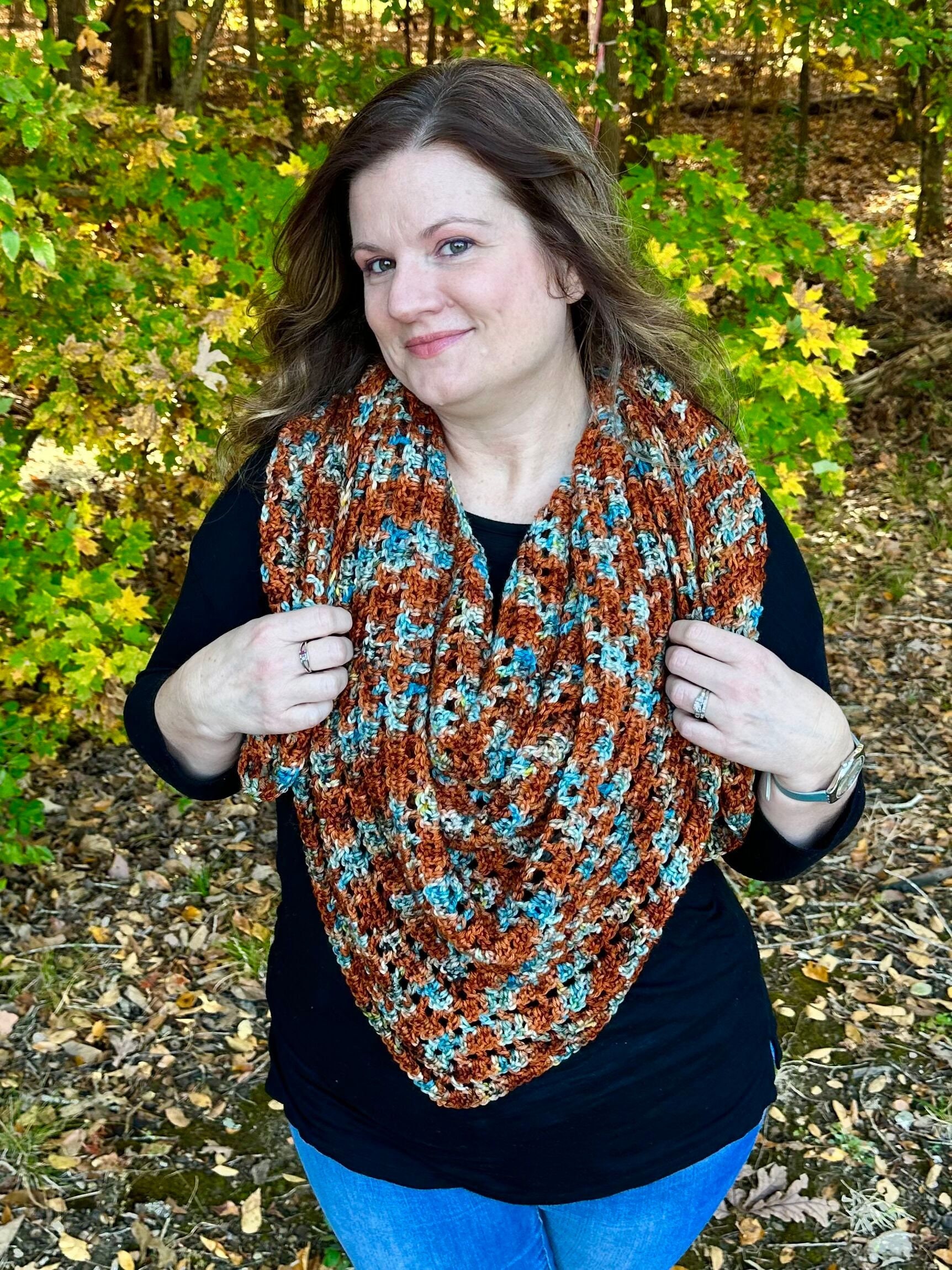 Easy Crochet Triangle Scarf Pattern PDF DIGITAL DOWNLOAD - Beginner ...