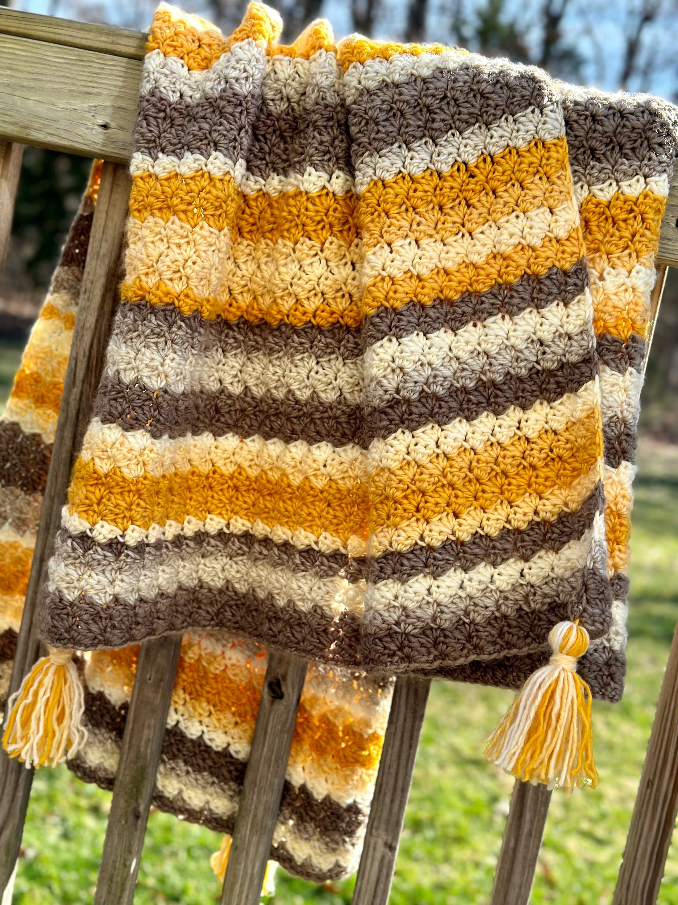 Hopeful Throw Bulky Crochet Throw Pattern PDF Digital Download Beginner