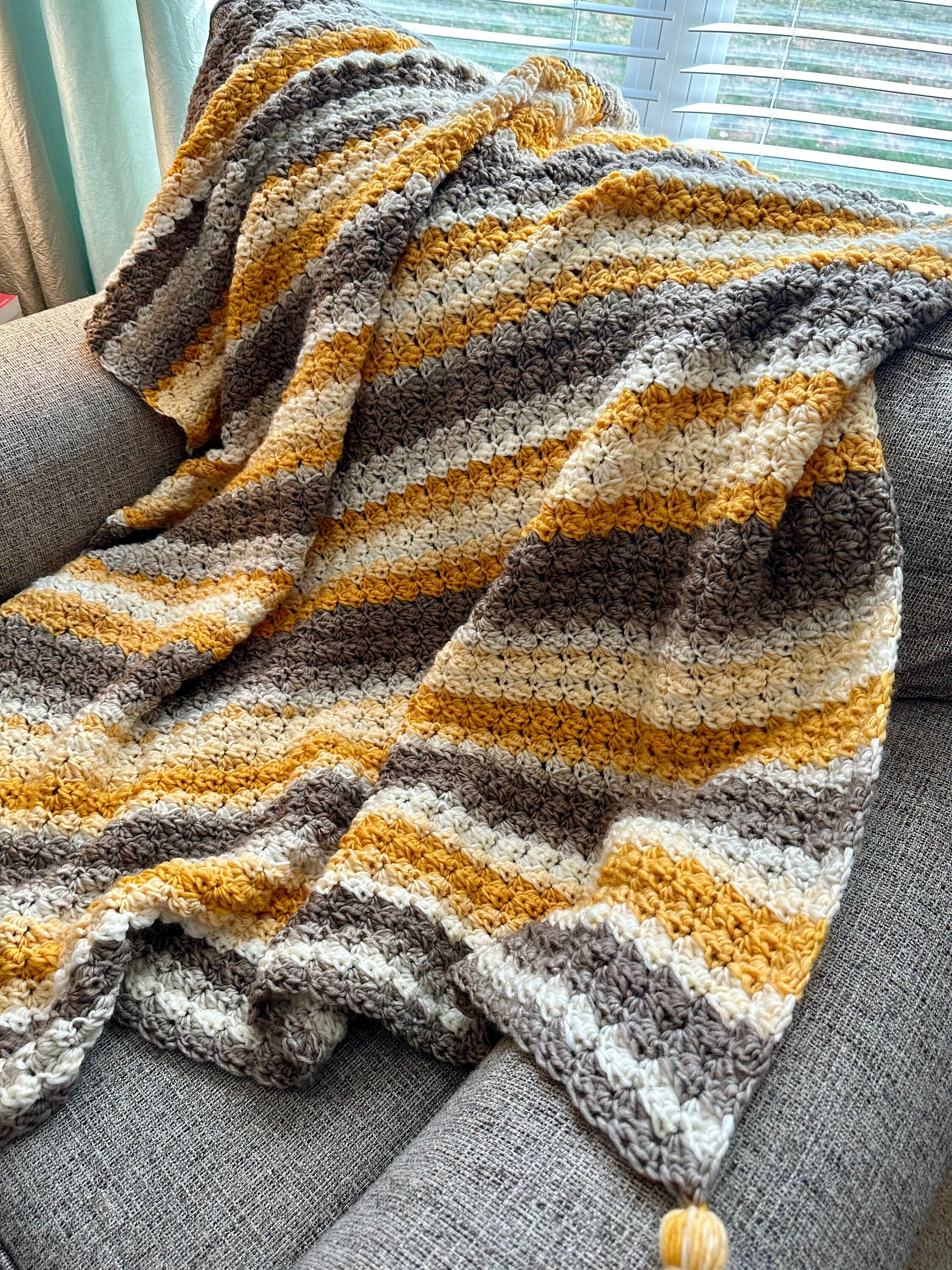 Hopeful Throw Bulky Crochet Throw Pattern PDF Digital Download Beginner