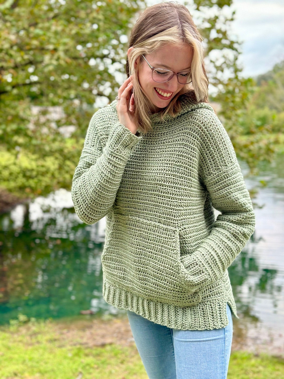 Easy Crochet Hoodie - Harvest Hooded Sweater Crochet Pattern PDF