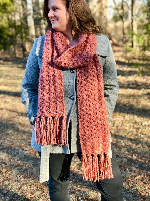 bufanda de ganchillo de invierno