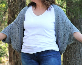 Rainclouds Shrug | Crochet Pattern sizes XS-5X! | PDF Digital Download | Lightweight cocoon shrug, easy crochet shrug, crochet cocoon cardi