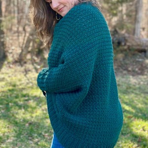 beginner friendly oversized cocoon cardigan crochet pattern