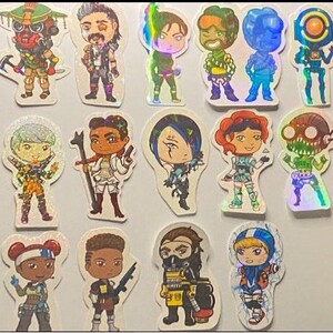 Holographic Apex Legends Stickers
