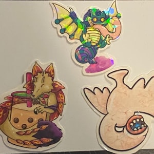 ホログラフィックモンスターハンターステッカー