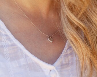 Solid Silver Heart Necklace, Handmade & Sustainable, Eco-friendly Jewellery