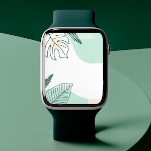 Smart Watch Face Digital Wallpaper, Smart Watch Band Face Accessories, Smart Watch Wallpaper, Personalized Watch Floral Wallpaper Download