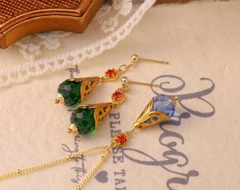 Howls Moving Castle Necklace, Pendragon Necklace, Anime Jewelry, Cosplay Jewelry, Dangle Charm Pendant, Anime Earrings, Cosplay Earrings,