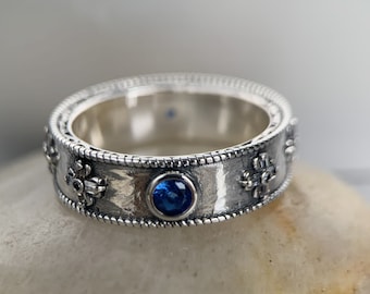 Howls ring ingelegd met glanzende diamanten JOJOXIN All-over sterling zilveren paarringen S925 zilver, Milieuvriendelijk, verzending vanuit de VS