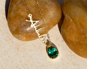 May birthstone jewelry,engraved,GIFTS FOR MOM,Handmade Alexandrite Birthstone,Thanksgiving gift,Christmas gifts,New Year gifts