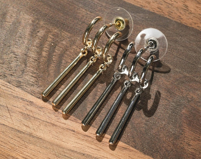 Boucles d'oreilles Zoro Juste un piercing d'oreille aiguille en argent hypoallergénique, respectueux de l'environnement