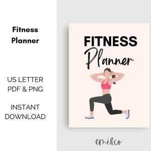 Fitness planner printable, Weight loss journal, fitness planner, fitness plan, weight loss tracker printable, health planner, meal planner
