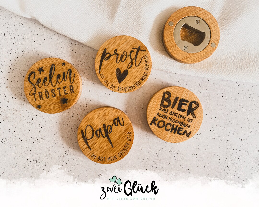 Personalisiertbarer Flaschenöffner – Mit Eigenem Foto, Text Oder Logo, In 7 Farben Wählbar