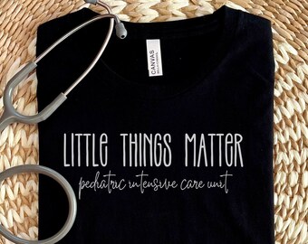 PICU Pädiatrische Intensivstation T-Shirt Peds Pedi ICU RN Krankenschwester Atemwegstherapeut Wertschätzung Geschenk Kurzarm T-Shirt Kleinigkeiten