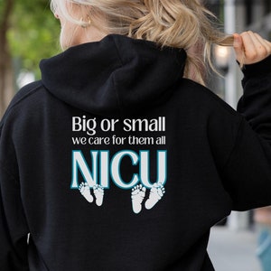Personalized NICU Zip Up Hooded Sweatshirt Neonatal Intensive Care Unit Nurse Respiratory Therapist Jacket Full Zipper Hoodie Appreciation