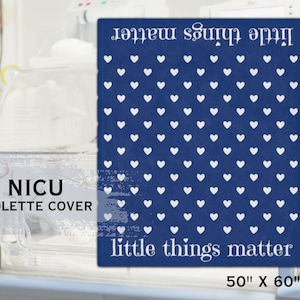 NICU Broedmachine Dekenhoes Neonatale Intensive Care Deken Giraffe Isolette Deken Little Things Matter Preemie Premature kraamcadeau
