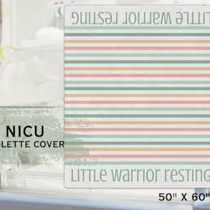 USIN unité de soins intensifs néonatals couveuse Minky couverture Isolette couverture petit guerrier au repos girafe prématuré cadeau pour bébé prématuré