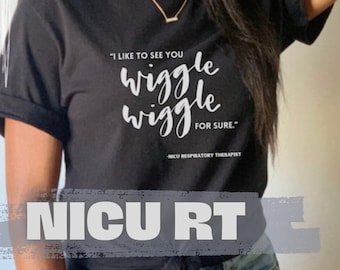 NICU Respiratory Therapist T-Shirt Neonatal Intensive Care Unit RT Appreciation Gift Idea RRT Work Transport Apparel Unisex Short Sleeve Tee