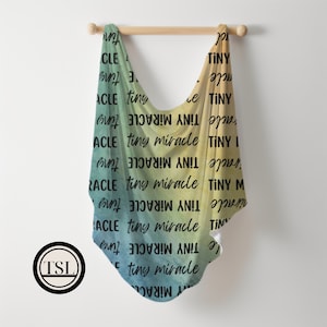 Couverture d'emmaillotage pour nouveau-né bébé miracle, unité de soins intensifs néonatals de l'USIN, cadeau de shower de bébé prématuré diplômé diplômé de l'USIN, garçon et fille