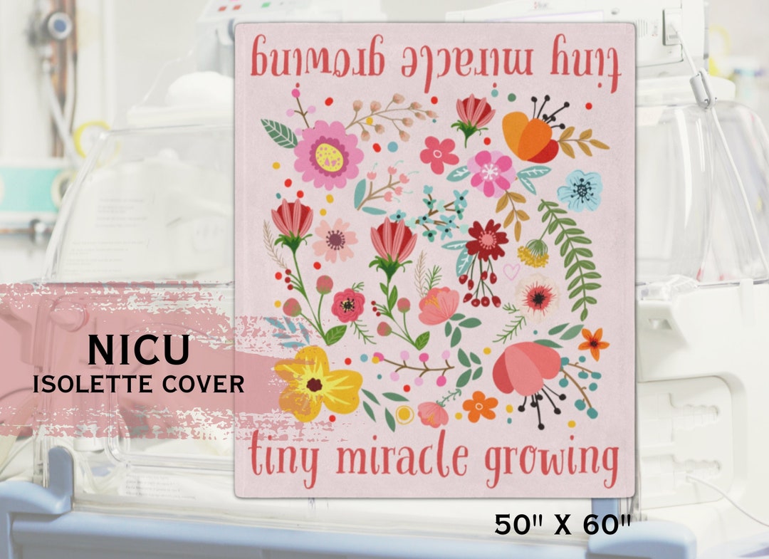 NICU Incubator Minky Blanket / Giraffe Isolette Blanket Cover / Tiny