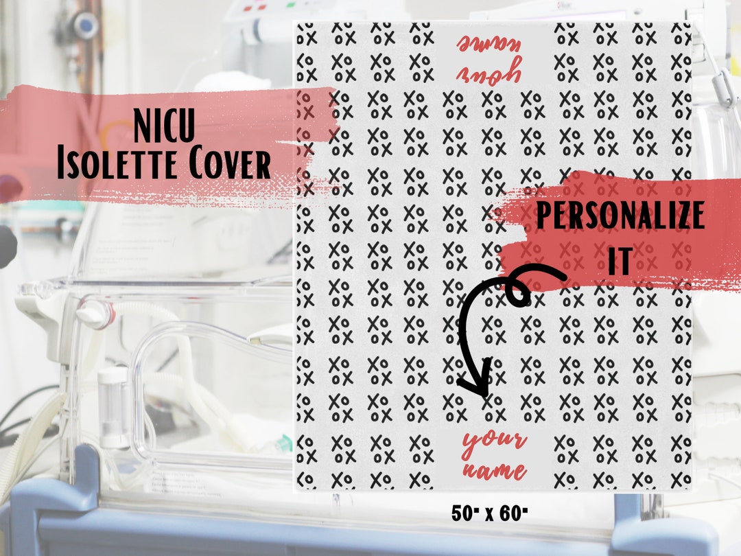 Personalized NICU Neonatal Intensive Care Unit Incubator Blanket Cover