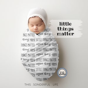 Unità di terapia intensiva neonatale di terapia intensiva neonatale Coperta fasciatoio per neonato Piccole cose contano Bambino laureato Bambino prematuro Regalo per baby shower