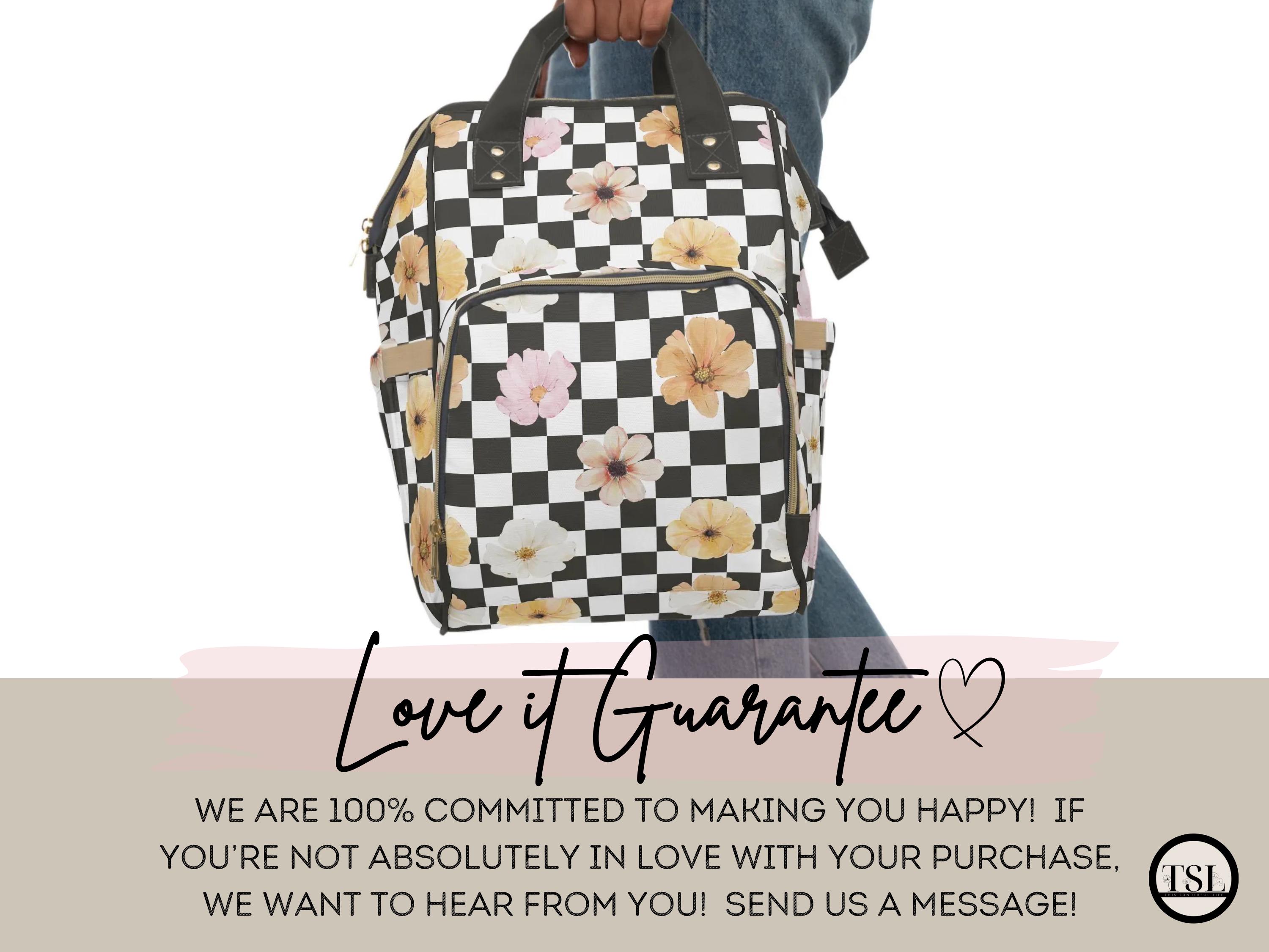 Checkered Baby Diaper Backpack Bag Dark Navy Blue Checkerboard