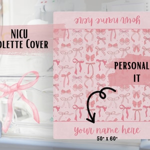 Couverture personnalisée rose de l'unité de soins intensifs néonatals de soins intensifs (USIN)