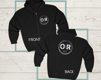 OR Enfermera Quirófano RN Quirúrgico Adulto Unisex Sudadera con capucha y cremallera completa
