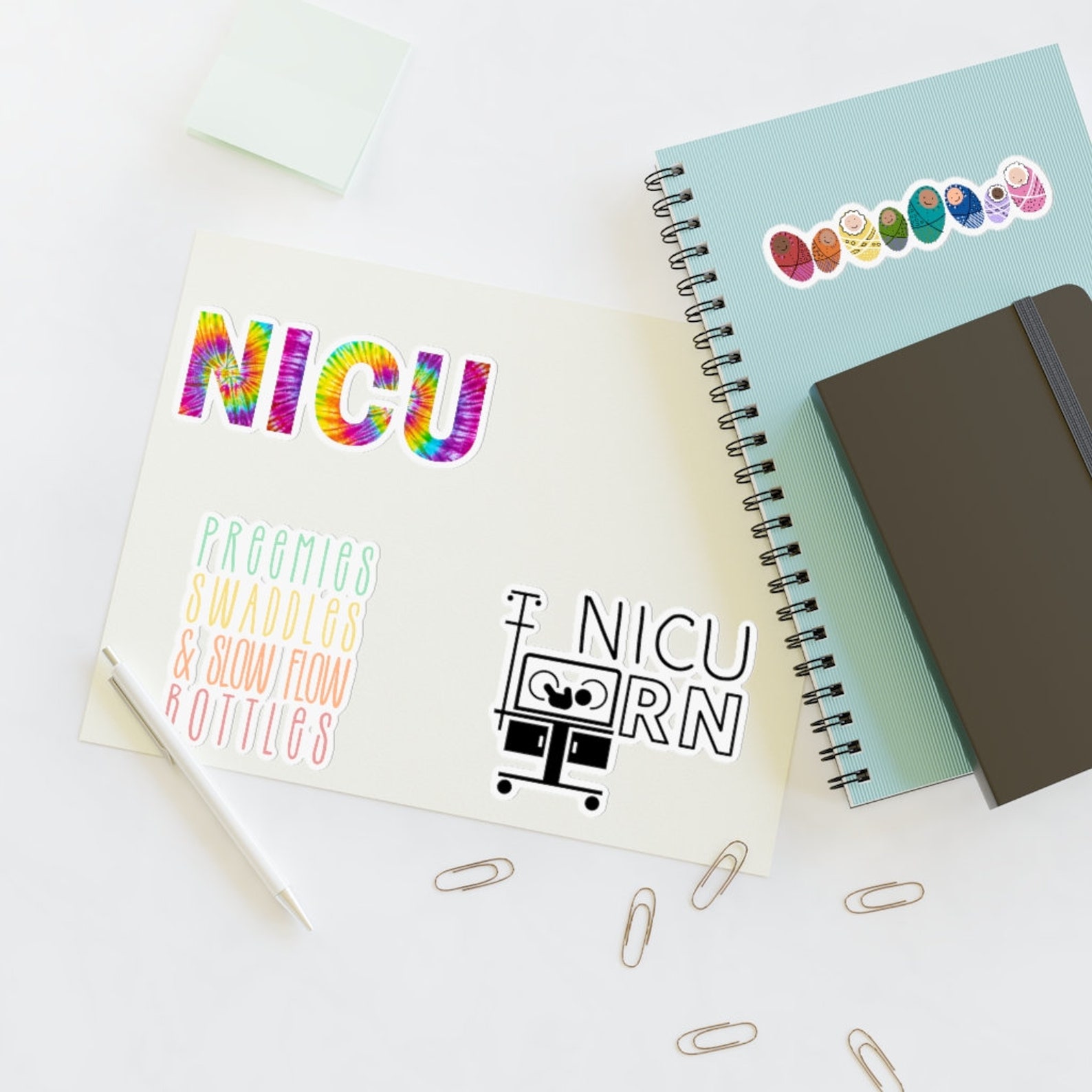 Primary Health Unit Building Sticker NICU Nurse Vinyl Sticker Sheet Pack Neonatal Intensive Care Unit RN ...