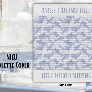 Couveuse USIN Couverture Minky Unité de soins intensifs néonatals Housse isolette girafe Nautique Petit explorateur Dormir Bébé prématuré prématuré