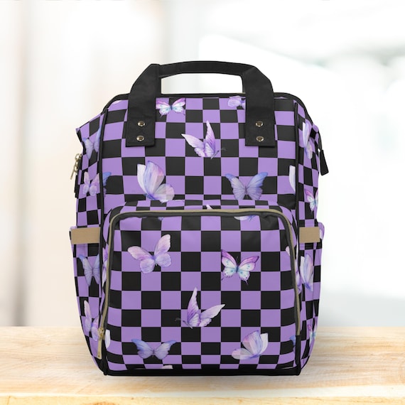 ANNA SUI アナスイ ヴァケーションバックパック パープル ロゴ 花模様