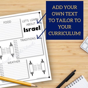 Worksheet Templates for Jewish Teachers | Writing Templates | Hebrew ...