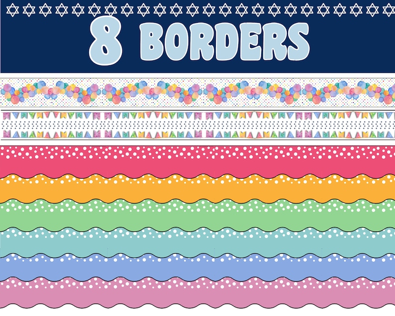 Jewish Classroom Decor | Judaica Wall Art | Bulletin Board | Jewish ...