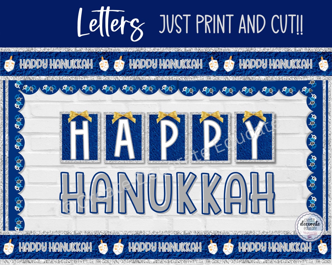 Hanukkah Bulletin Board Jewish Holiday Jewish Classroom Decor Hebrew School Jewish Pre School