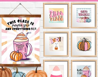 Decorazioni stampabili autunnali / Idee per bacheche ottobre / Immagini autunnali di ottobre / Stampe stagionali / Magliette termoadesive / Idee per aule autunnali
