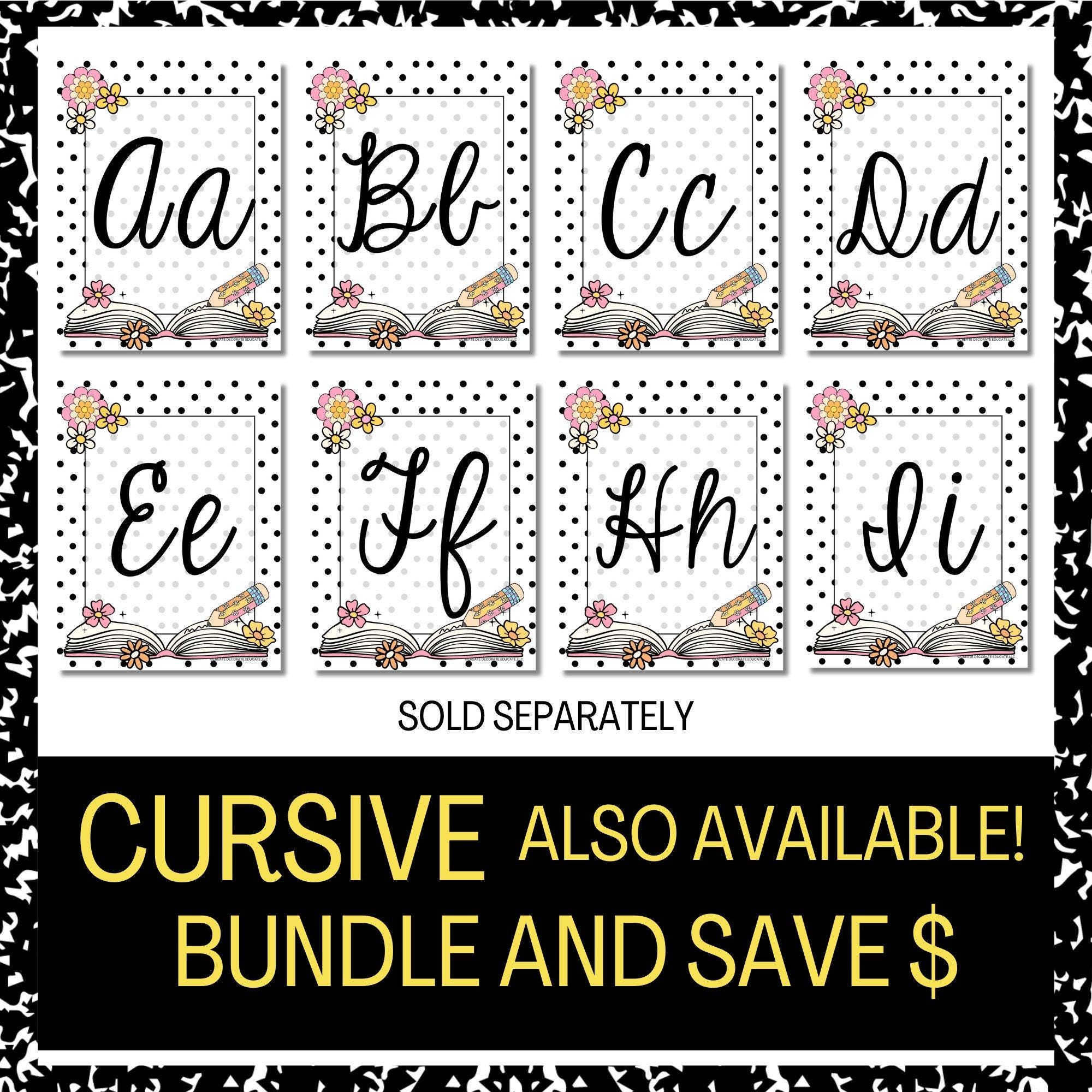 Printable Alphabet Letters ABC Posters Bulletin Boards Composition
