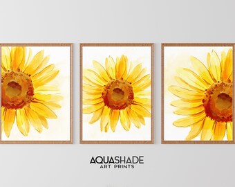 Wall Art Printable Sunflower - Etsy