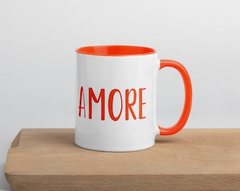 AMORE Mug – Italian Coffee Mug – Coffee Cup Gift – Minimalist Ceramic Cup