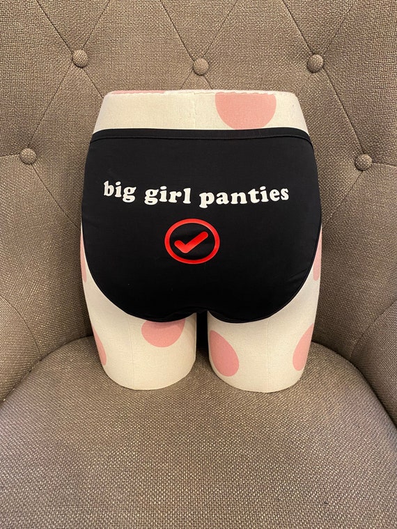 Big Girl Panties: Check, free Shipping on 35.00 see Shop for More Designs  Funny Women's Underwear, Unique Gift for Girlfriends, Funny 