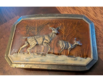 Great American Buckle Company ディアベルトバックル 真鍮/エナメル