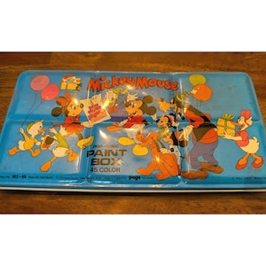 Mickey Paint Box - Etsy
