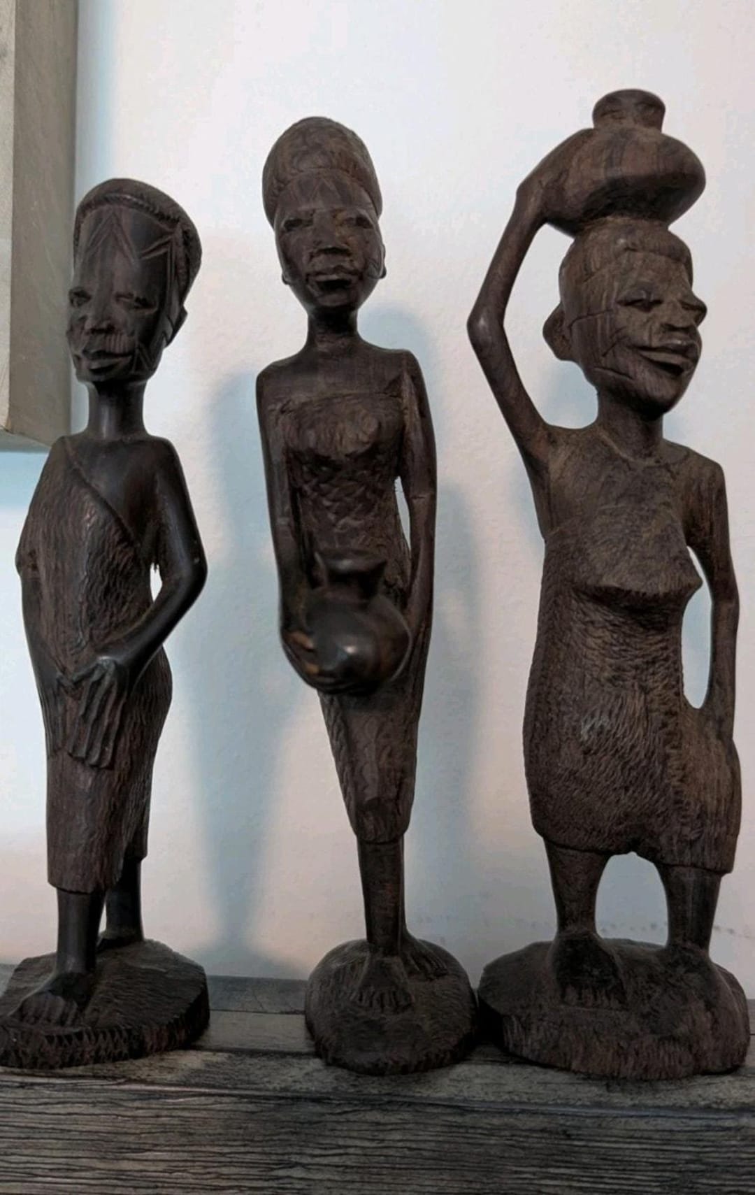 アフリカの部族のネイティブフォークアートヴィンテージロット木製彫刻