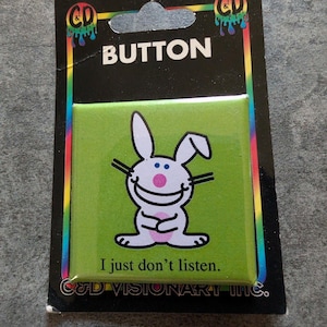 Jim Benton Happy Bunny - Etsy