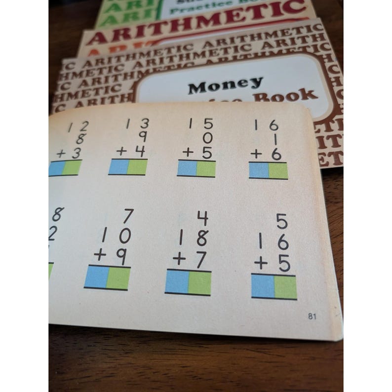 Essential Learning Arithmetic Math & Money Practice PB Books Lot 4 ...